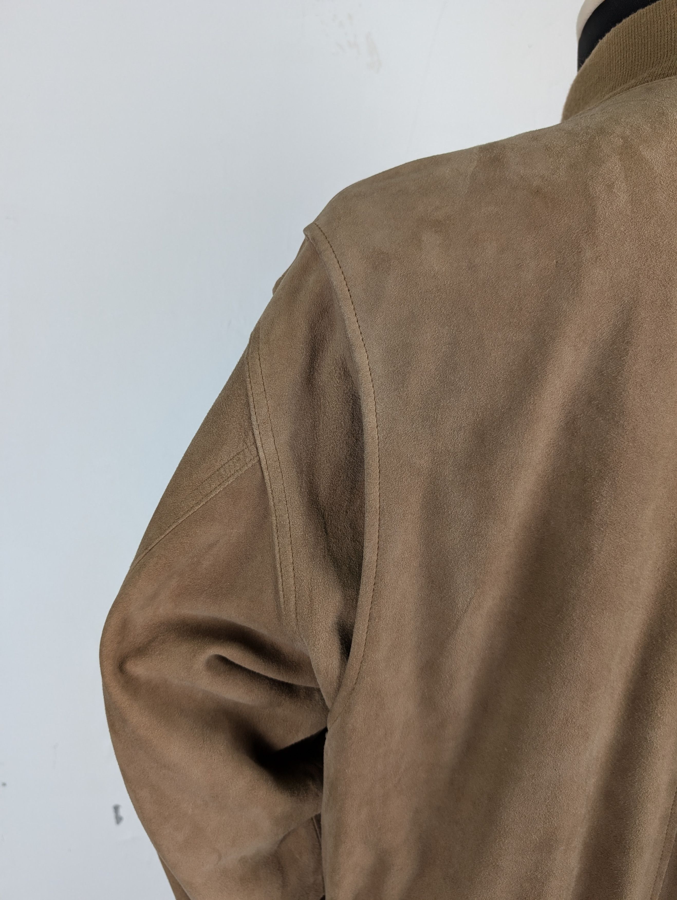 Polo Ralph Lauren Polo Ralph Lauren Beige Suede Bomber Jacket Size M / US 6-8 / IT 42-44 - 8 Thumbnail
