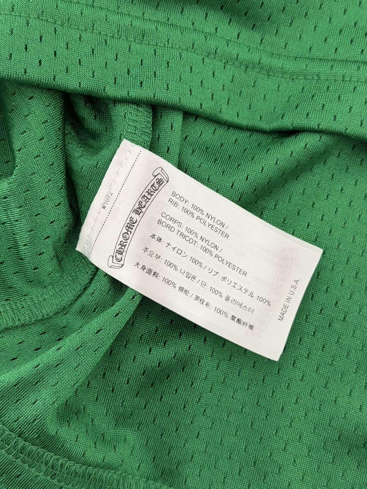 Chrome Hearts Chrome Hearts Green Exclusive Mesh Longsleeve Sz.L Size US L / EU 52-54 / 3 - 7 Thumbnail