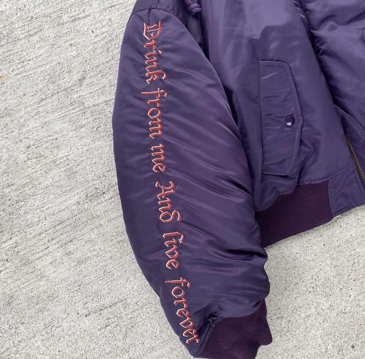 Vetements Vetements Total Fucking Darkness Bomber Purple Cropped - S Size US S / EU 44-46 / 1 - 5 Thumbnail