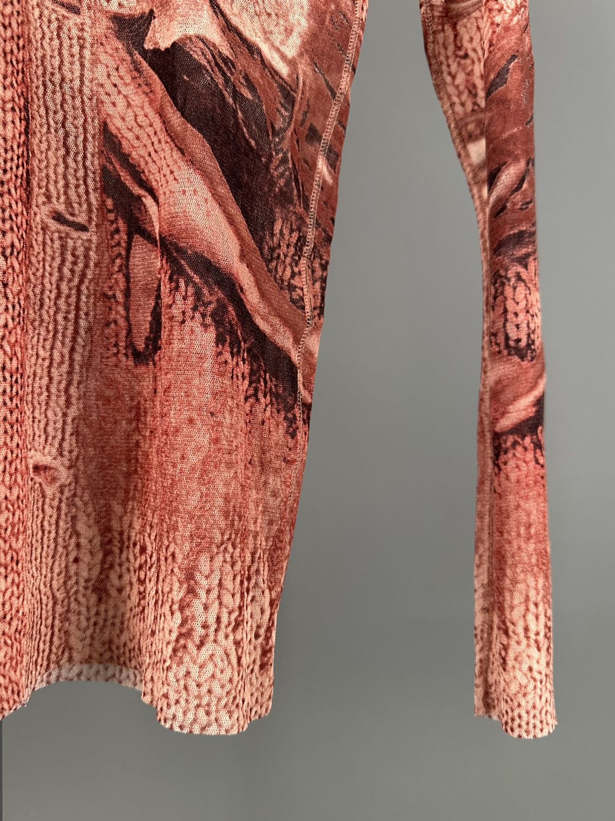 Jean Paul Gaultier Jean Paul Gaultier - 90’s Mesh Top Optical Illusion Cardigan Size M / US 6-8 / IT 42-44 - 9 Thumbnail