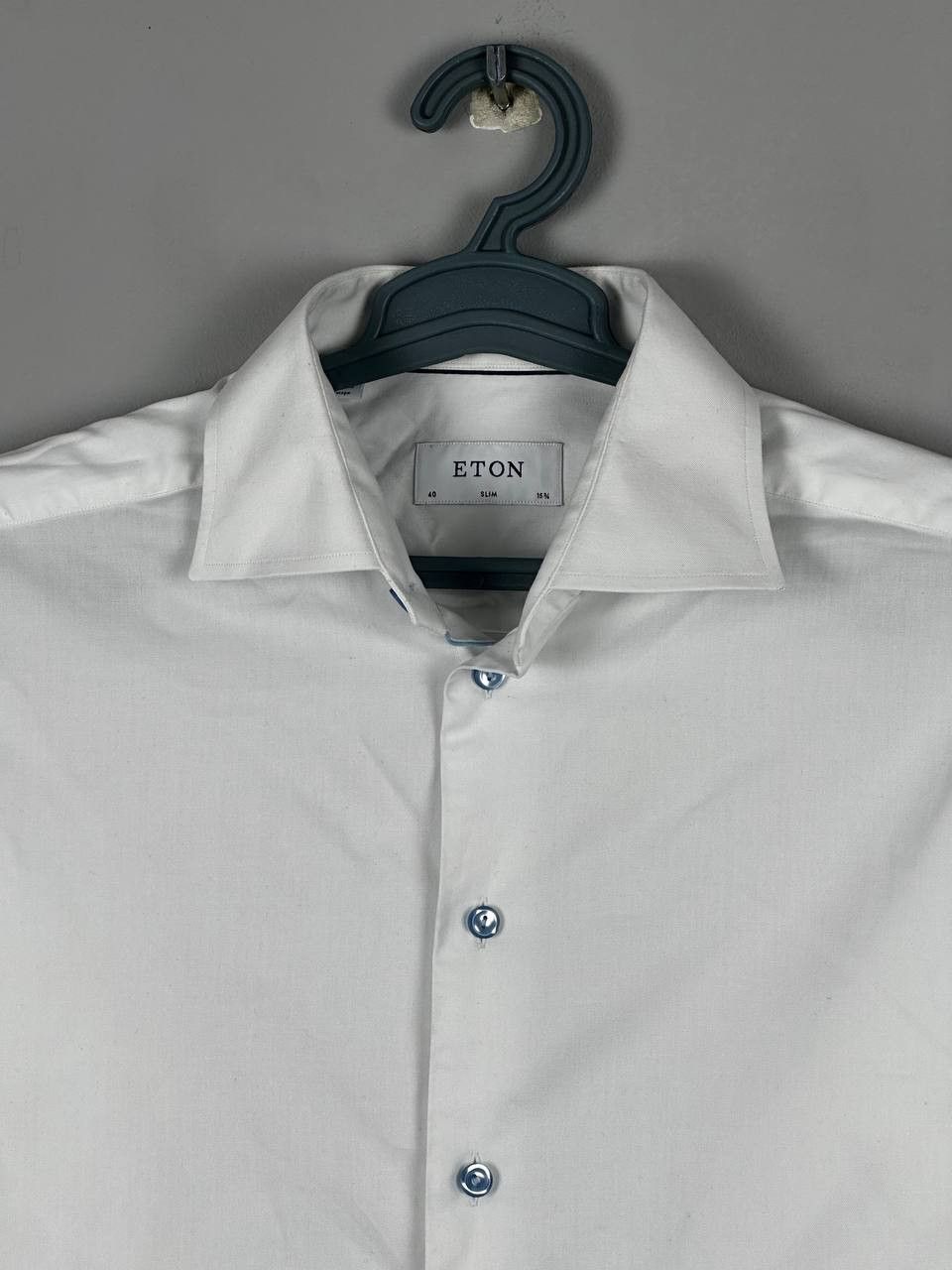 Eton Eton Luxury White Contemporary Slim Fit Shirt Size US M / EU 48-50 / 2 - 4 Thumbnail