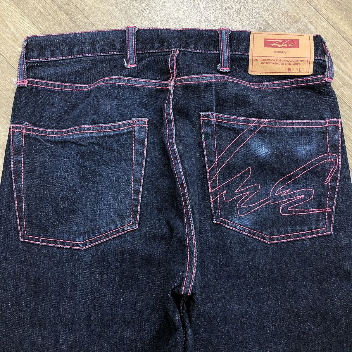 Futura Vintage Futura Lavoratories Pinky Stitch Blue Jeans Size US 30 / EU 46 - 3 Thumbnail