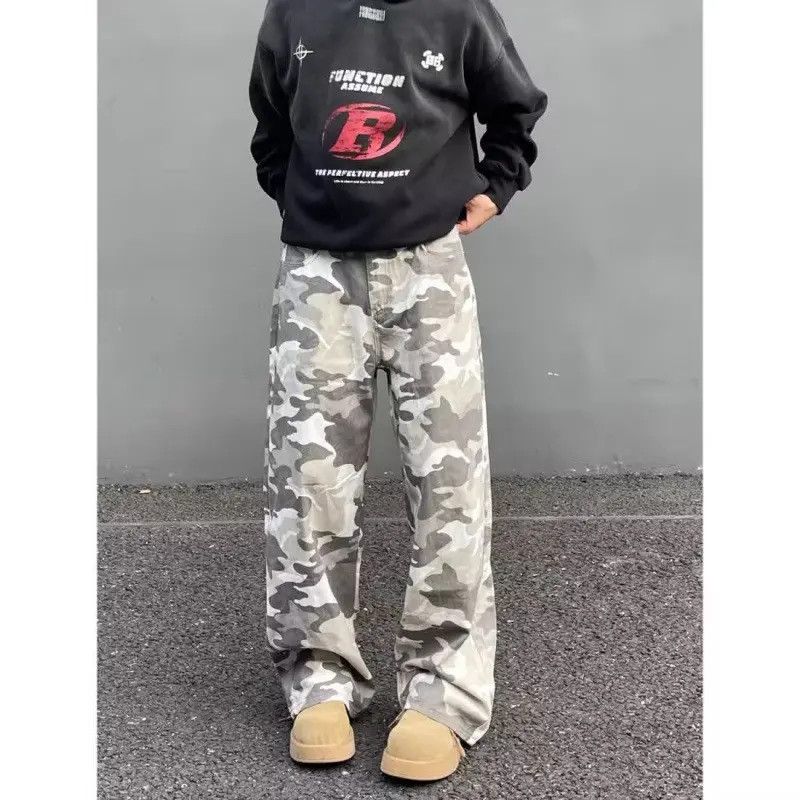 Japanese Brand × Jean Loose casual wide leg camouflage jeans Size US 32 / EU 48 - 2 Thumbnail