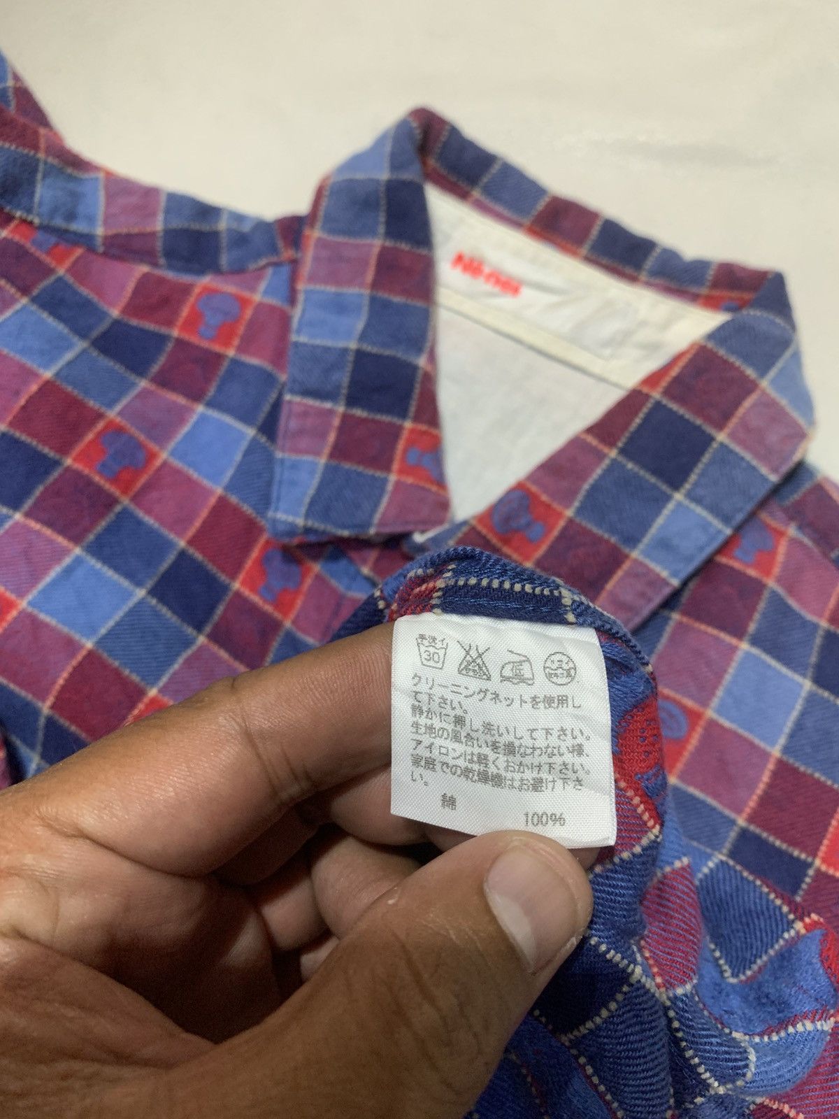 Ne-Net Ne-Net FLANNEL SHIRT ALL OVER LOGO Size US M / EU 48-50 / 2 - 10 Thumbnail