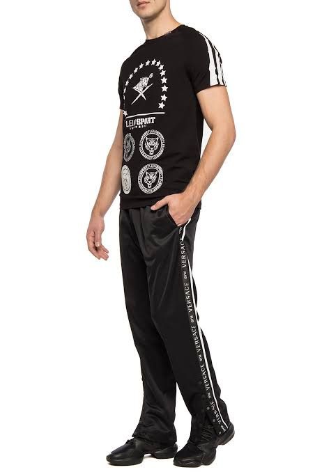 Designer × Versace 💥Versace Gym Tapped Black Trackpants Size US 32 / EU 48 - 7 Thumbnail