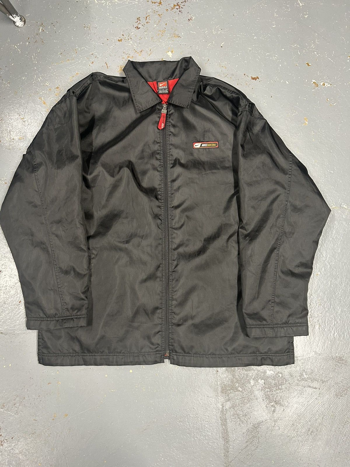 Nike × Vintage Crazy Vintage Black Nike Basketball Windbreaker Y2K 90s Size US L / EU 52-54 / 3 - 1 Thumbnail