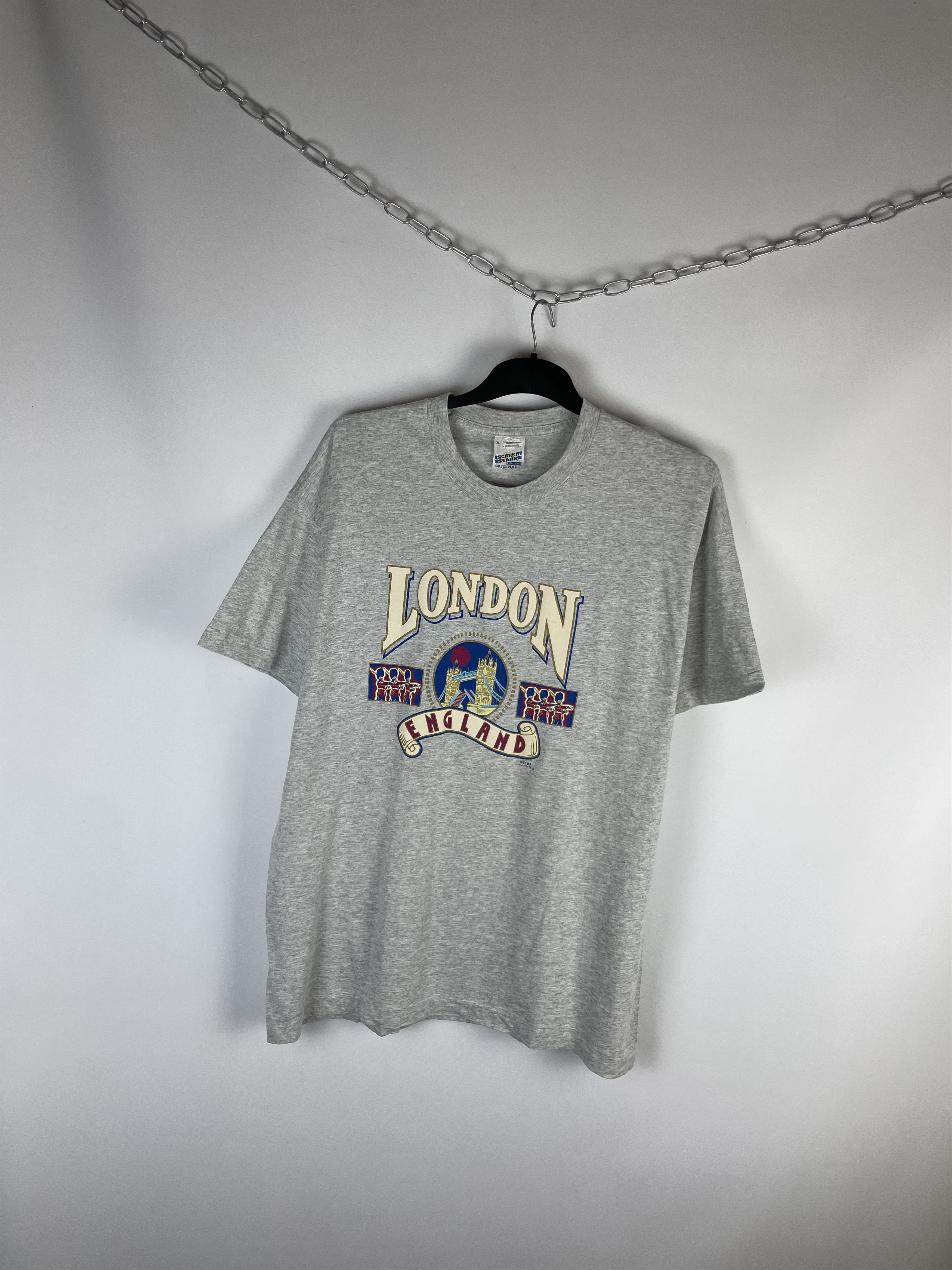 Other Vintage LONDON t shirt 90s Size US XL / EU 56 / 4 - 2 Thumbnail