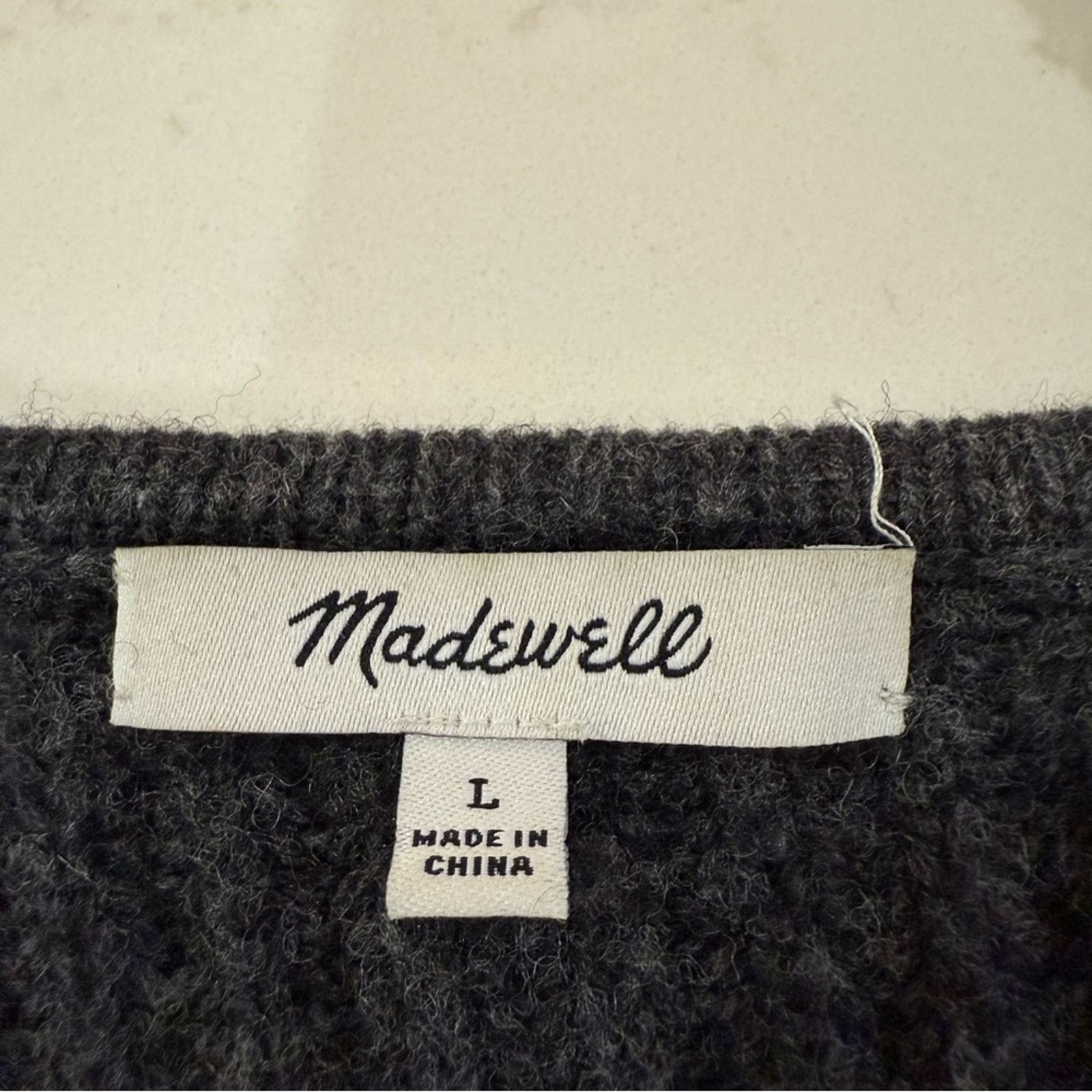 Madewell Madewell Redford Merino Wool Cardigan Sweater Womens Large Size L / US 10 / IT 46 - 6 Thumbnail