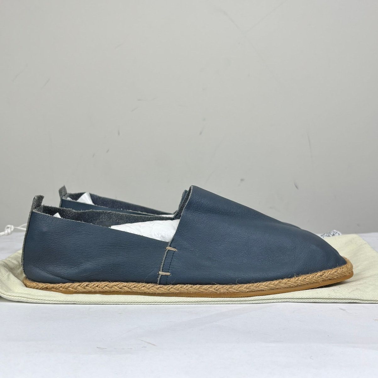 Loewe Loewe Leather Espadrille Flats Shoes Women's 10 Navy Size US 10 / IT 40 - 3 Thumbnail