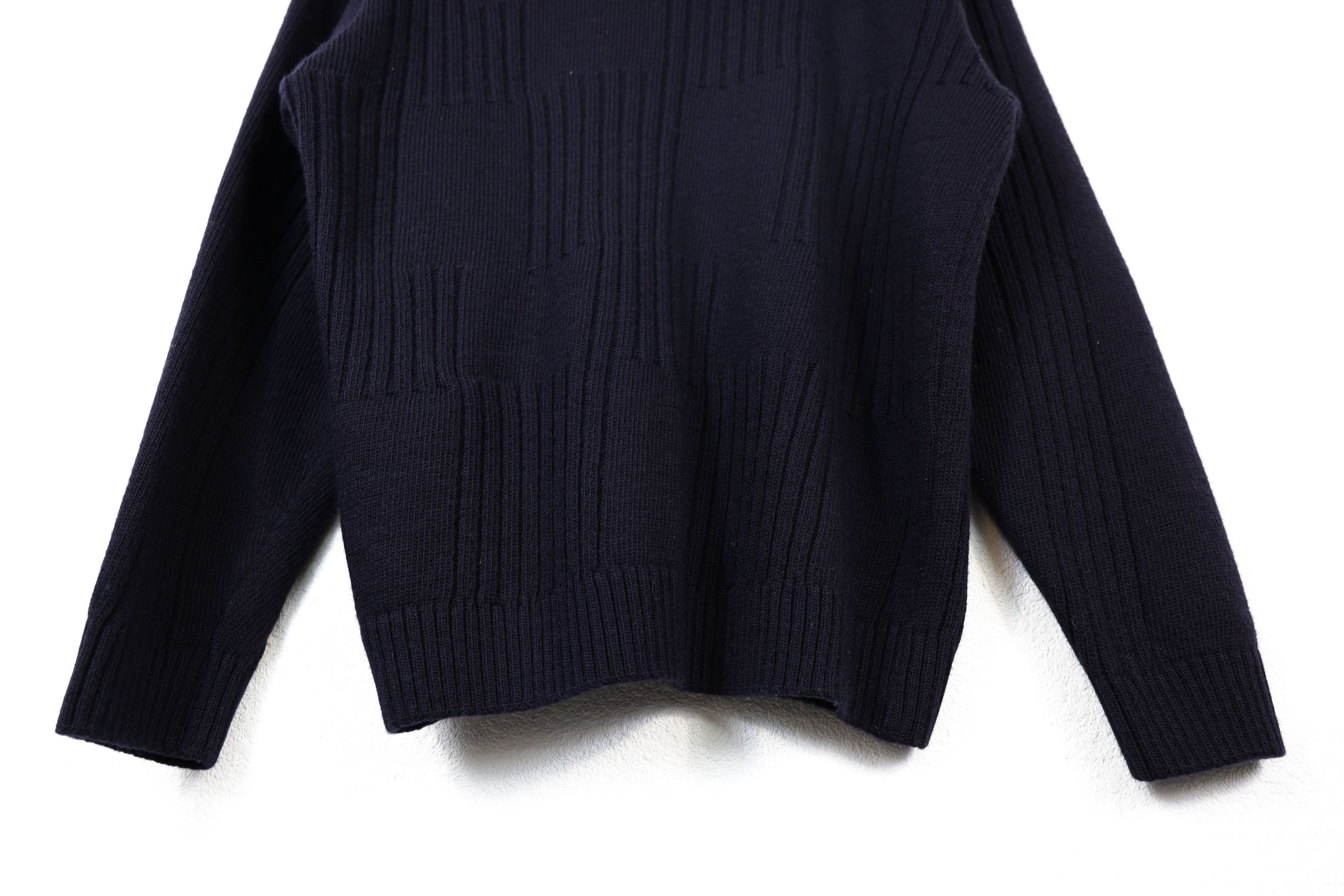 Lacoste × Vintage Vintage Lacoste Croc Logo Applique Ribbed Wool Sweater Size M / US 6-8 / IT 42-44 - 8 Thumbnail