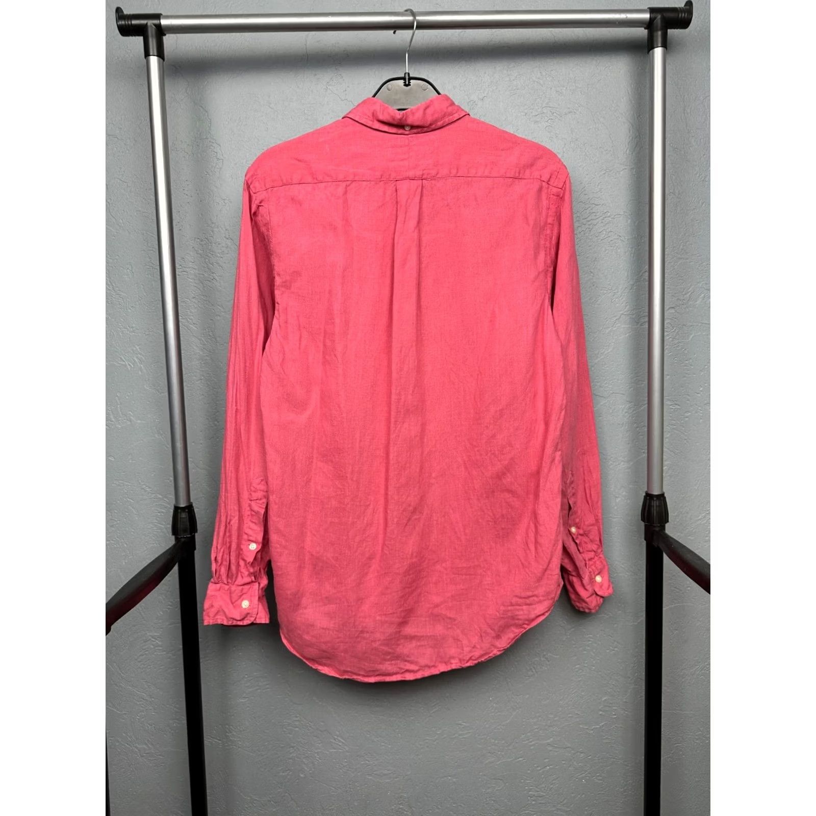 Polo Ralph Lauren Polo Ralph Lauren Mens LINEN Long Sleeve Shirt S Pink - Shirt, Polo, Linen, Button-Up, Mens, Solid, Size S, Pink, Linen, 90s-? Size US S / EU 44-46 / 1 - 7 Thumbnail