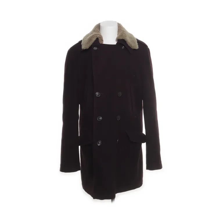 Maison Margiela F/W06 Maroon Sherpa Collar Coat Size US L / EU 52-54 / 3 - 1 Thumbnail
