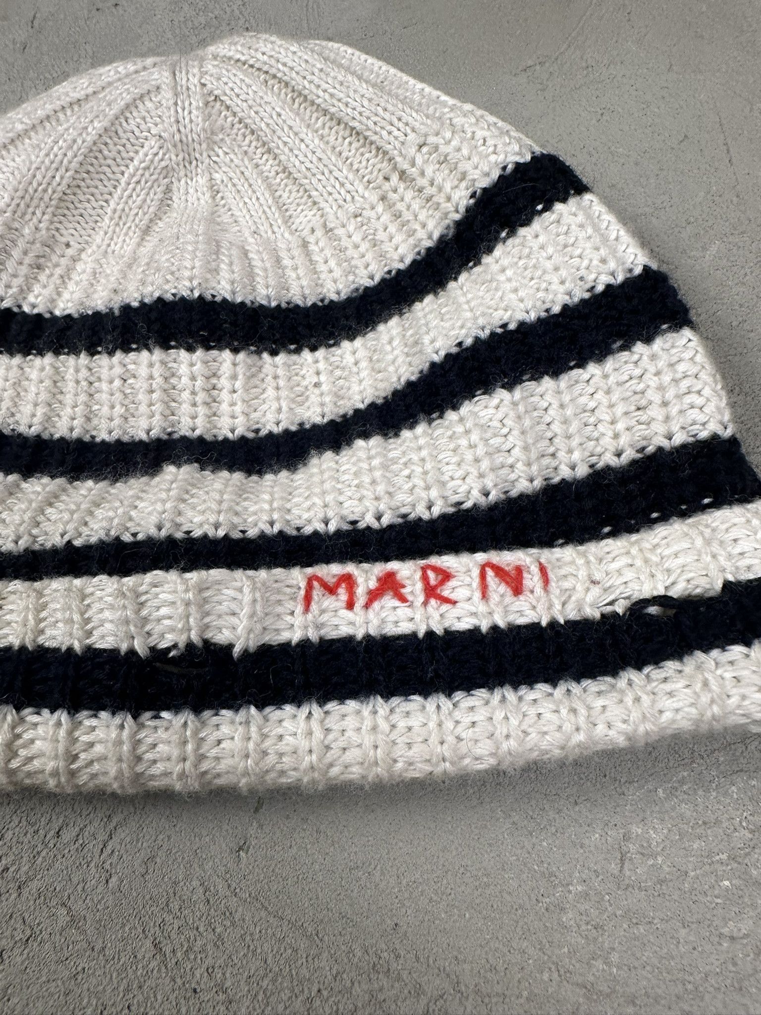 Marni Marni Wool Knit Stripped Beanie Size ONE SIZE - 4 Thumbnail