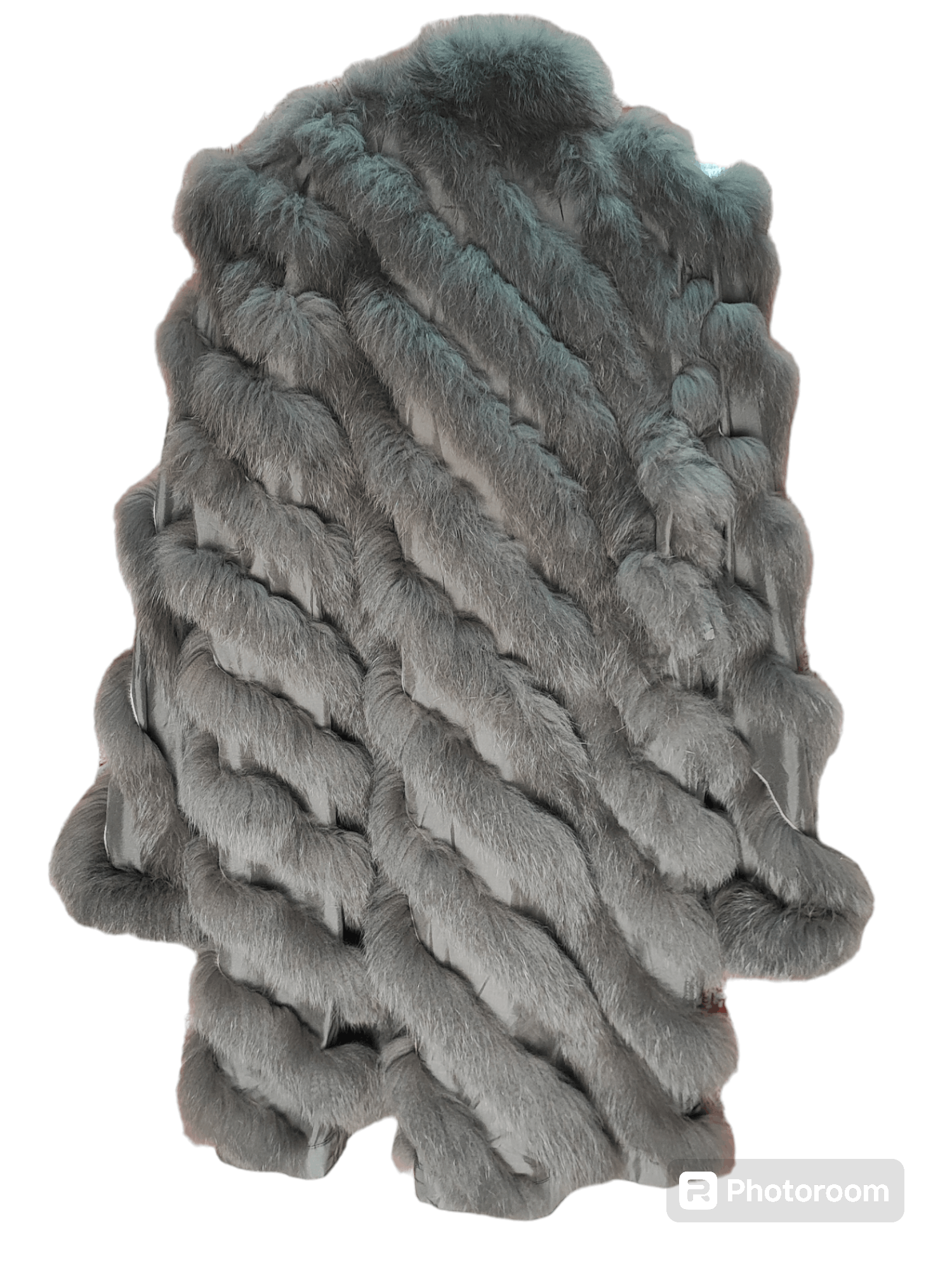 Le Grande Bleu (L.G.B.) Vintage Real Fur Bondage Coat Ravissant Size L / US 10 / IT 46 - 2 Thumbnail