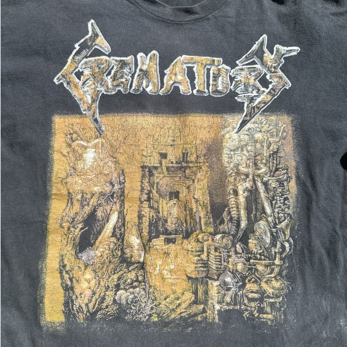 Band Tees × Vintage T-Shirt CREMATORY “illusions” Vintage ‘95 Men’s Large Size US L / EU 52-54 / 3 - 2 Thumbnail