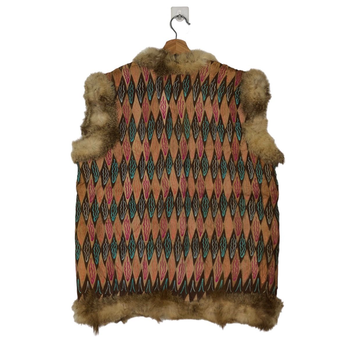 Hysteric Glamour 🔥Vintage Traditional Design Vest Tartan Design Mink Fur Size US M / EU 48-50 / 2 - 8 Thumbnail