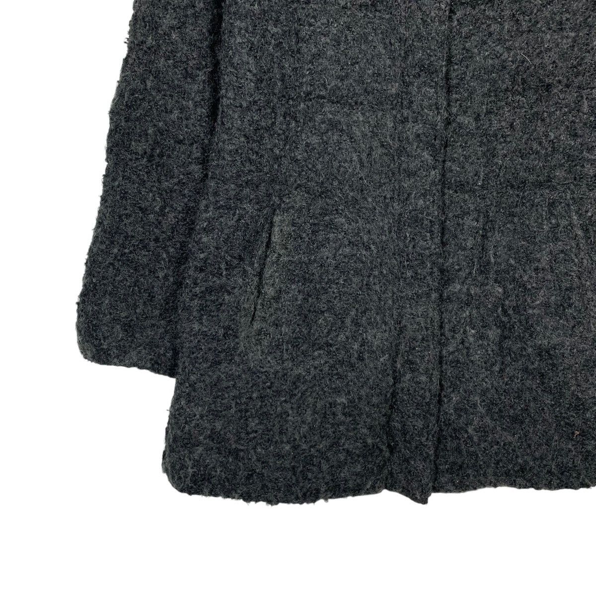 Japanese Brand GALCONINA Racoon Fur Hoodie Wool Jacket #2291-C102 Size S / US 4 / IT 40 - 3 Thumbnail