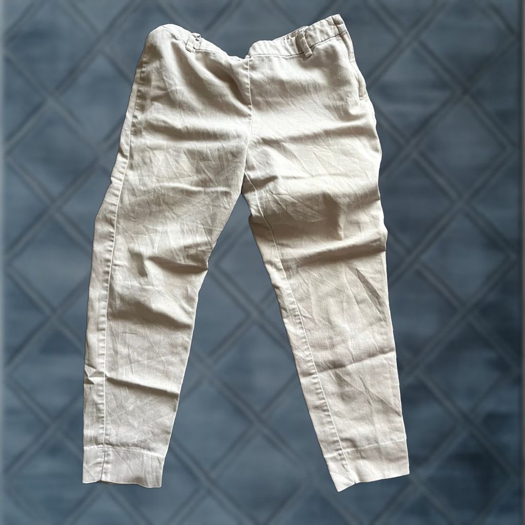 H&M H&M Dress Pants Women 4 Beige Skinny Ankle Business Casual Pull On Size 27" / US 4 / IT 40 - 1 Thumbnail