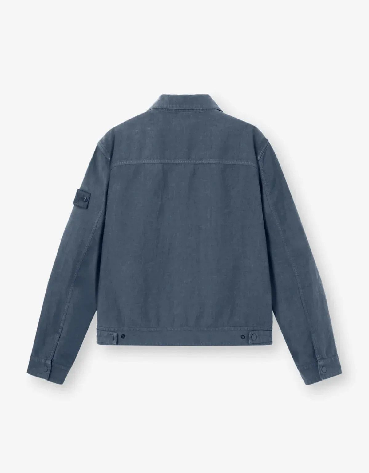 Stone Island Stone Island Ghost Blue Bonded Linen-TC Jacket Size US L / EU 52-54 / 3 - 2 Thumbnail
