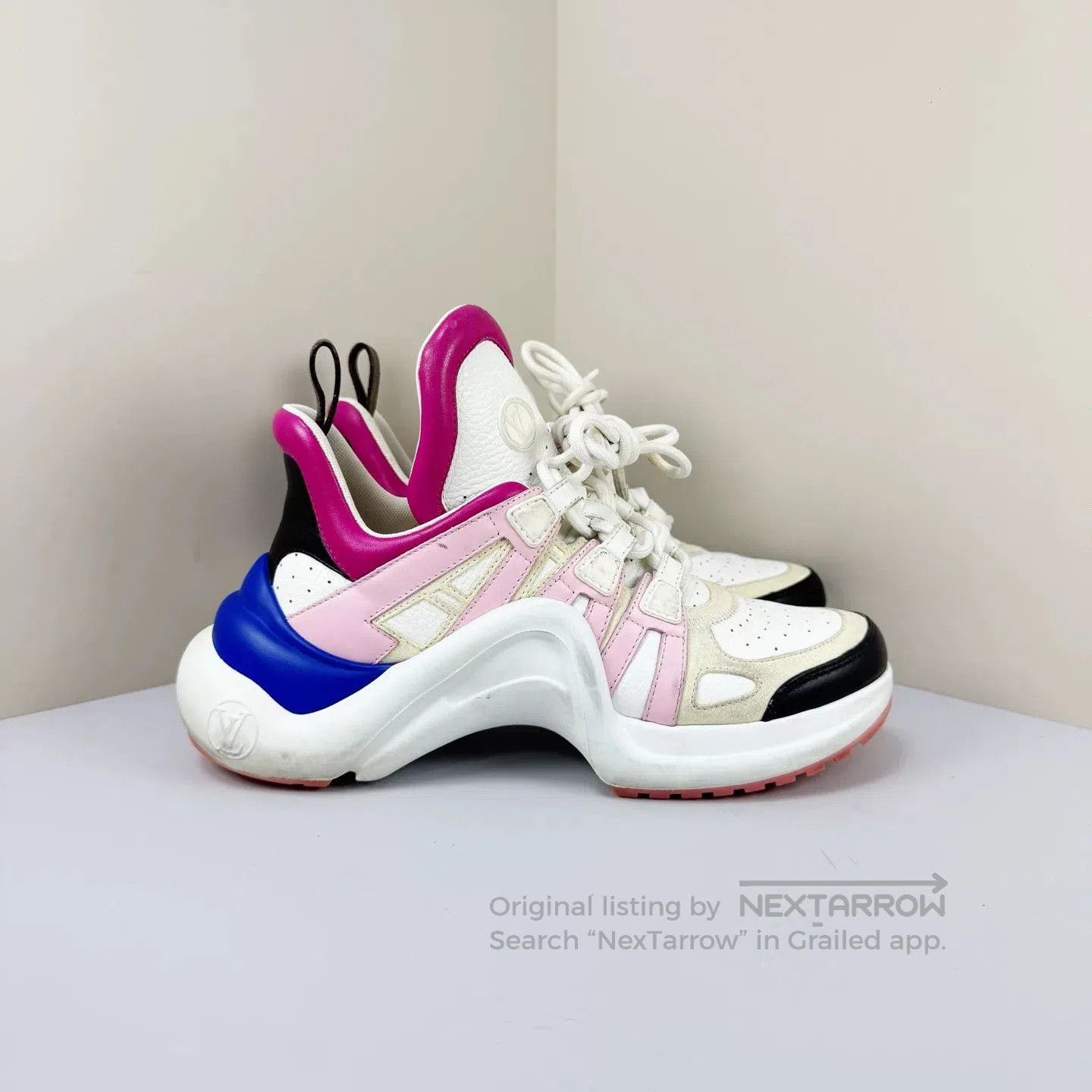 Louis Vuitton Louis Vuitton Archlight Pink White Dad Shoes. Size US 6 / IT 36 - 4 Thumbnail