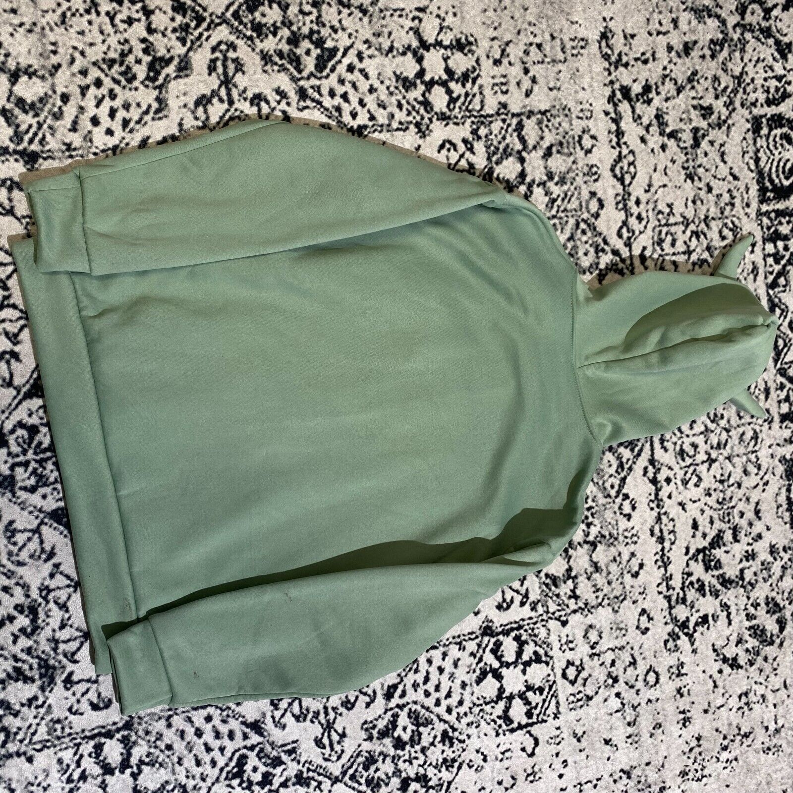 Vintage Vintage Unisex Green Polyester Hoodie Size L Y2K 90s Size US L / EU 52-54 / 3 - 11 Thumbnail