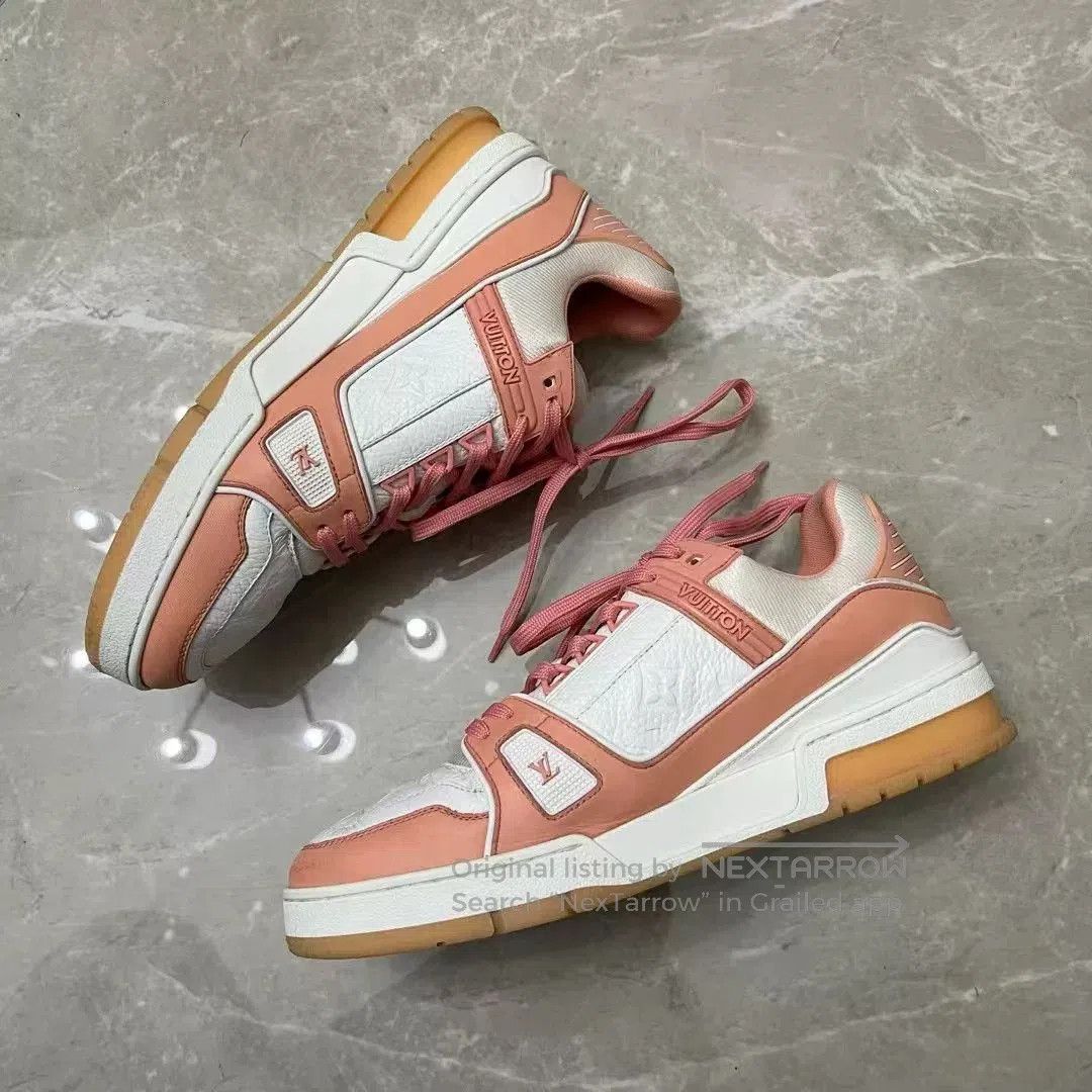 Louis Vuitton Louis Vuitton LV Peach Pink Trainer. Size US 7.5 / IT 37.5 - 5 Thumbnail