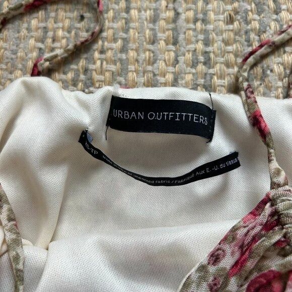 Urban Outfitters Urban Outfitters Ruched Floral Mesh Slip Dress Pink Mini Bod Size XS / US 0-2 / IT 36-38 - 9 Thumbnail