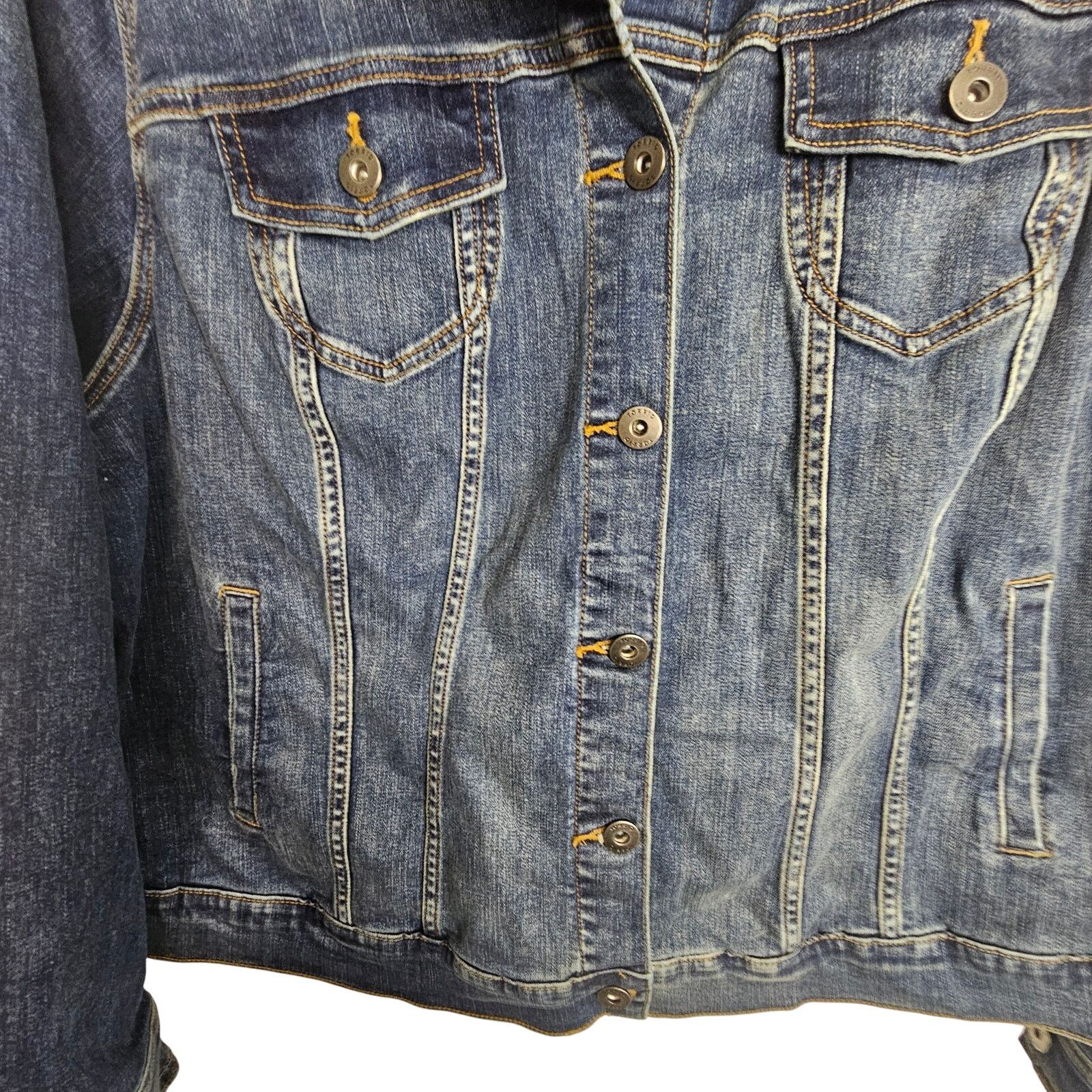 Corridor Torrid Jean Jacket Denim Jacket Button Up 3x Blue Denim Size 3XL / US 20-22 - 3 Thumbnail