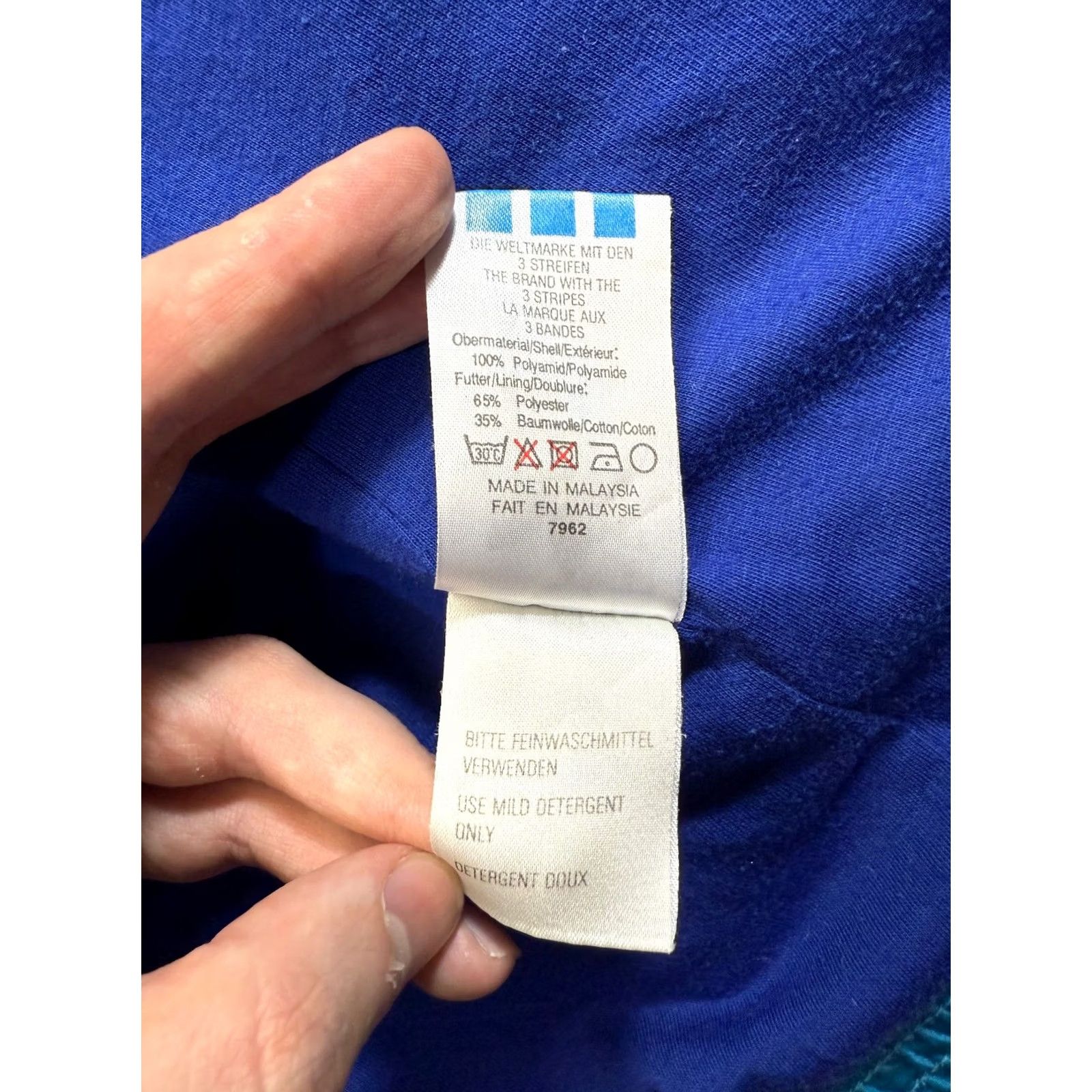 Adidas VINTAGE adidas Tracksuit Top Zip Jacket Mens S Blue Track Jacket Mens S Blue Adidas Shirt? (note: this line is incorrect per constraints) Size 36R - 4 Thumbnail