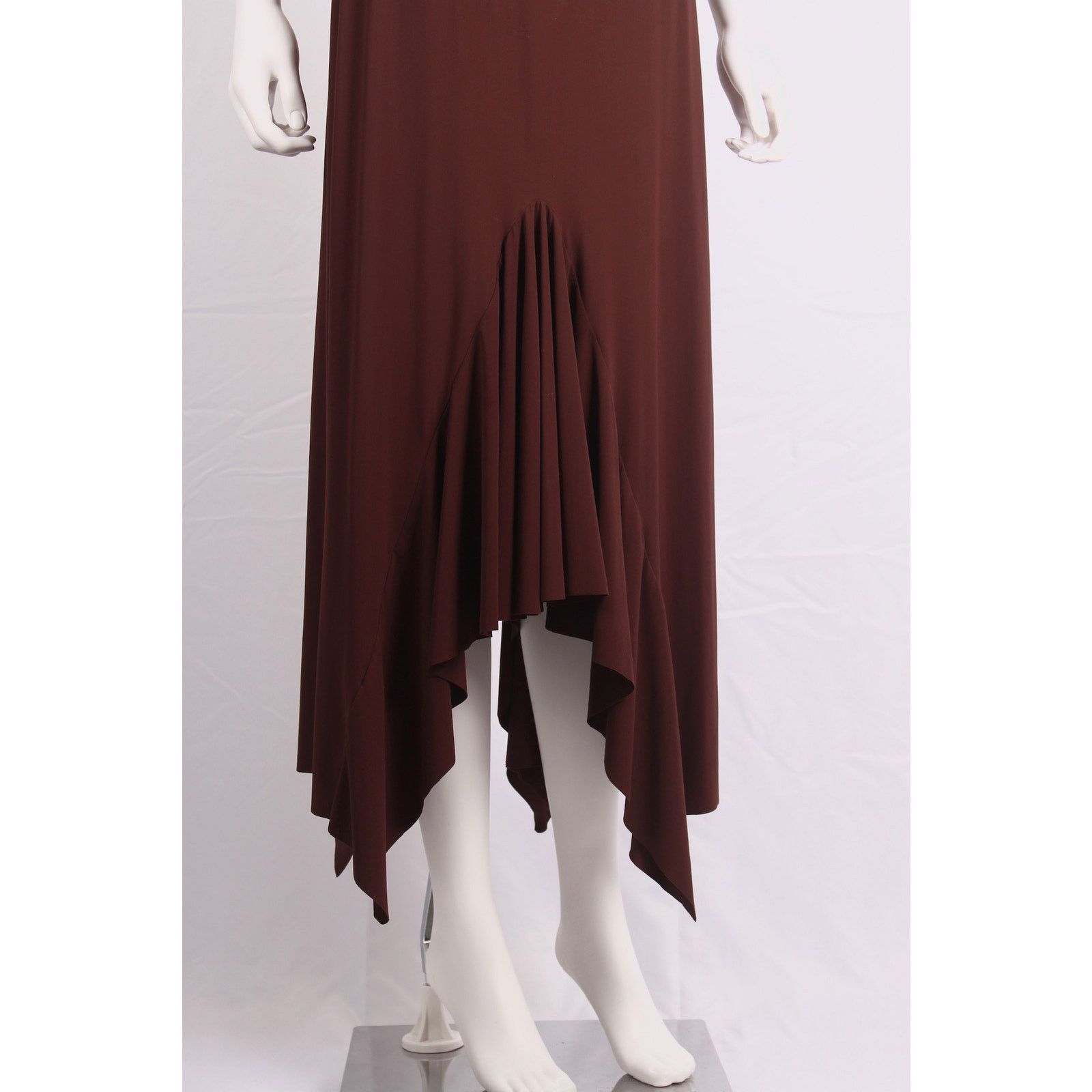 Marithe + Francois Girbaud Marithé François Girbaud Brown Asymmetric Vintage Dress Size M / US 6-8 / IT 42-44 - 11 Thumbnail