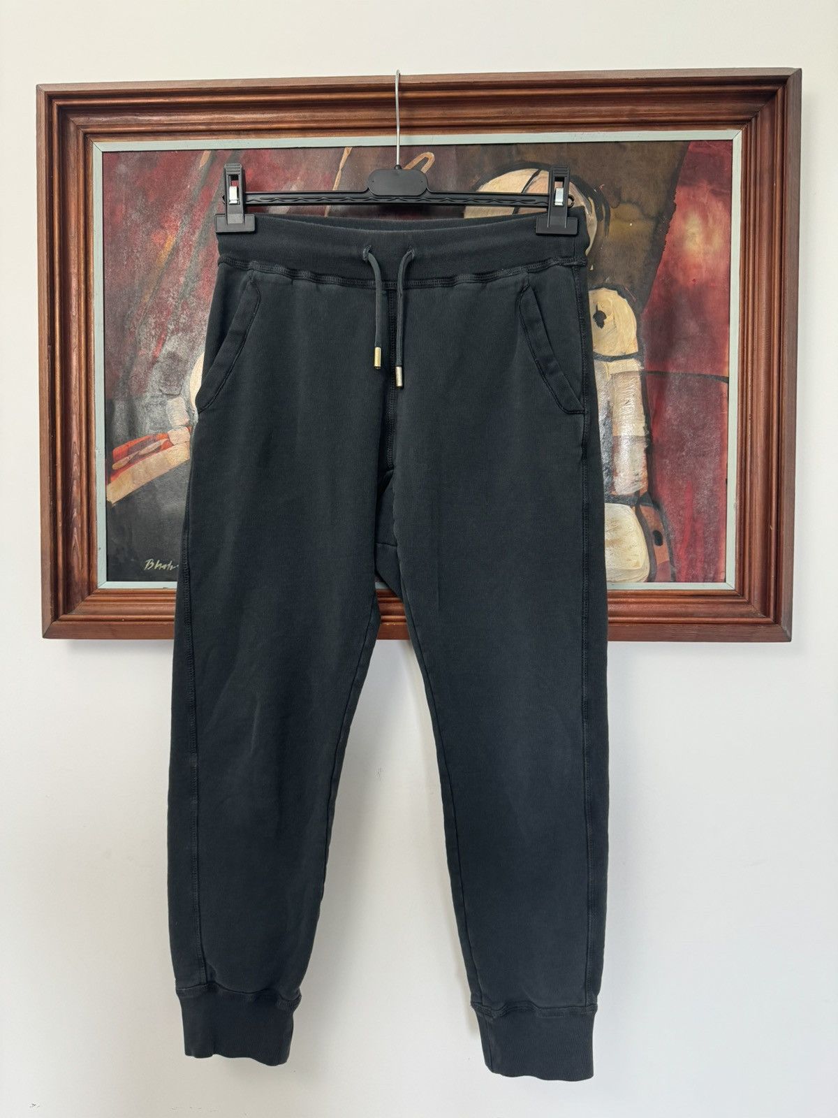 Dsquared2 Dsquared2 Icon Joggers Sweatpants Washed Black Gold Designer Size 26" / US 2 / IT 38 - 1 Thumbnail