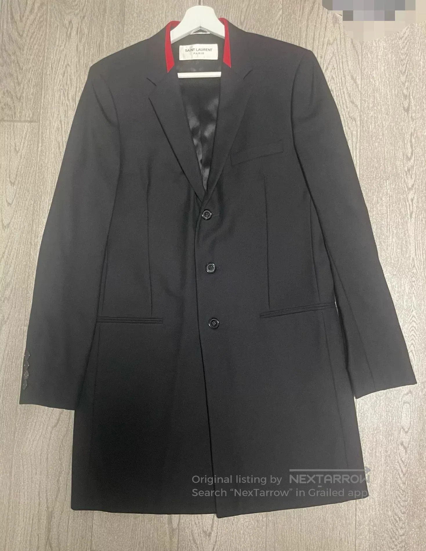 Saint Laurent Paris Saint Laurent Black Wool Coat. Size US M / EU 48-50 / 2 - 1 Thumbnail