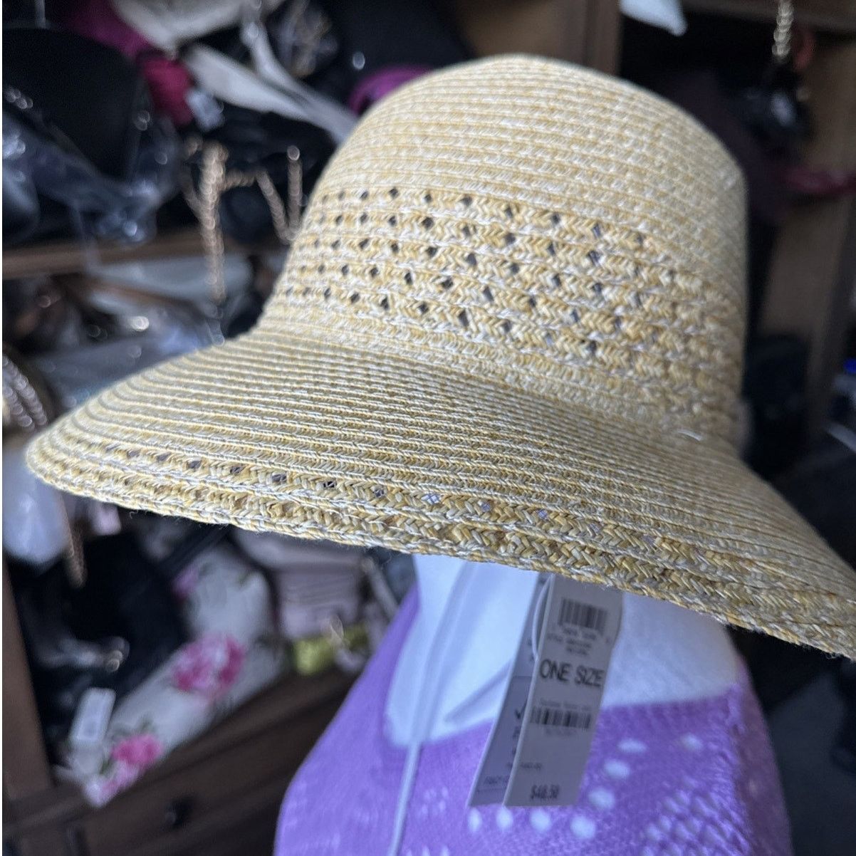 Giani Bernini Giani Bernini Open Band Straw Cloche Hat $48 One Size NWT Size ONE SIZE - 1 Thumbnail