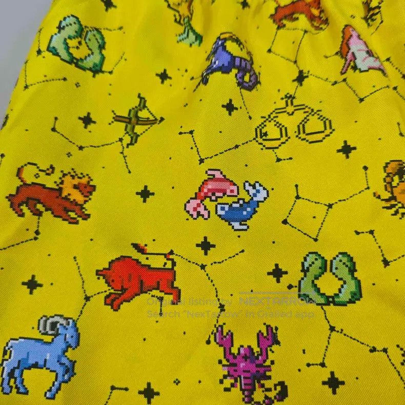 Dior Dior Yellow constellation pattern mulberry silk shorts Size 42" / US 20 - 7 Thumbnail