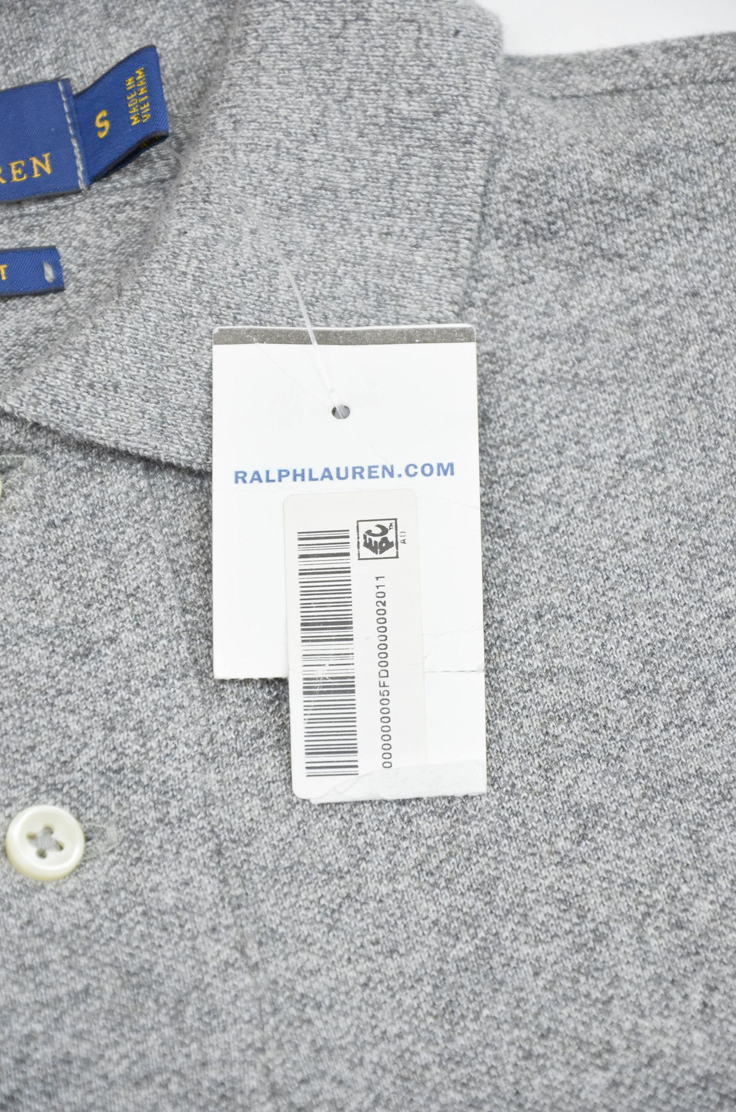 Polo Ralph Lauren NWT Polo Ralph Lauren Custom Fit Grey Long Sleeve Polo S Size US S / EU 44-46 / 1 - 10 Thumbnail