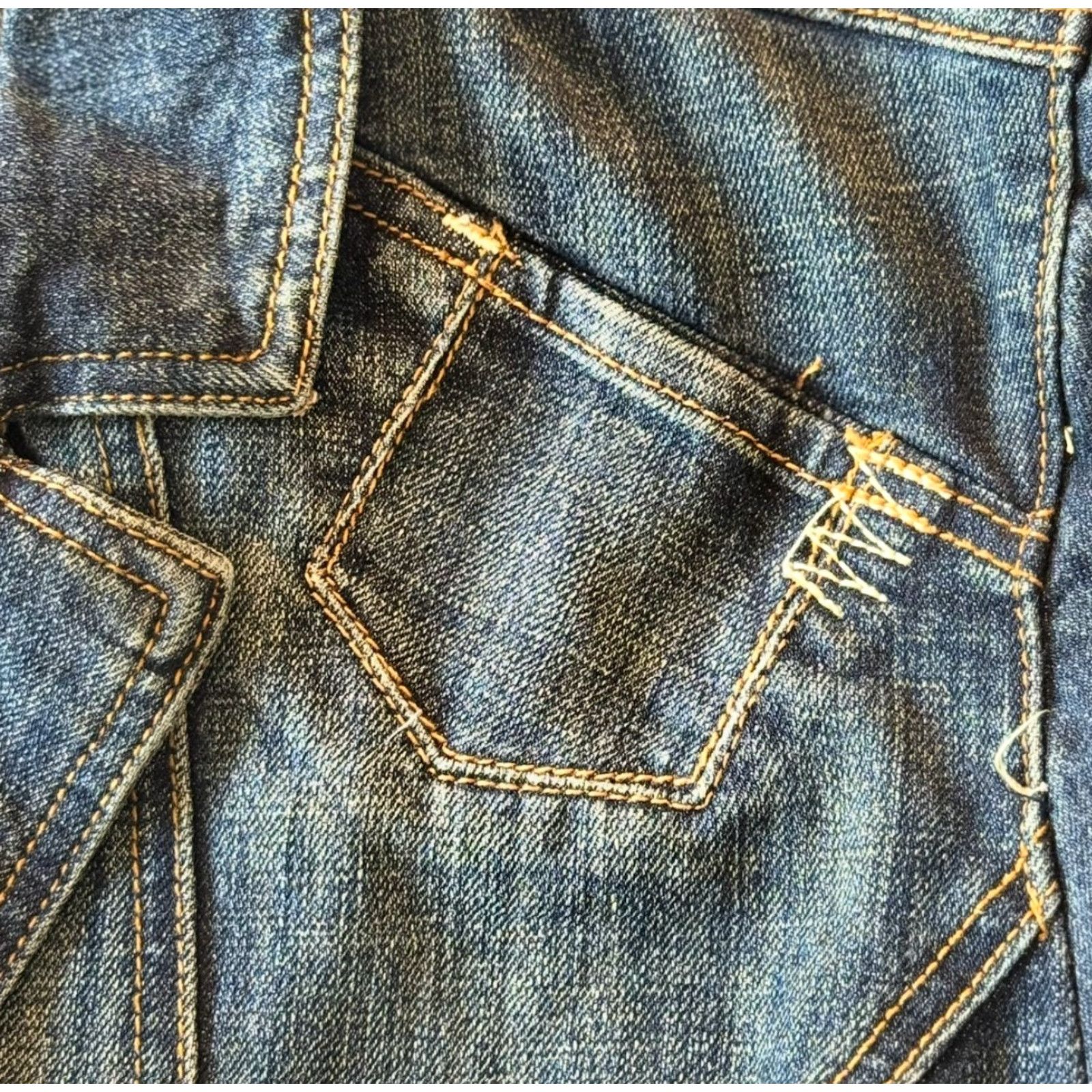 Vintage VINTAGE Mwah Jeans Blazer Jacket Womens 22/24W Plus Blue Denim Western 90s Size 42" / US 20 - 3 Thumbnail