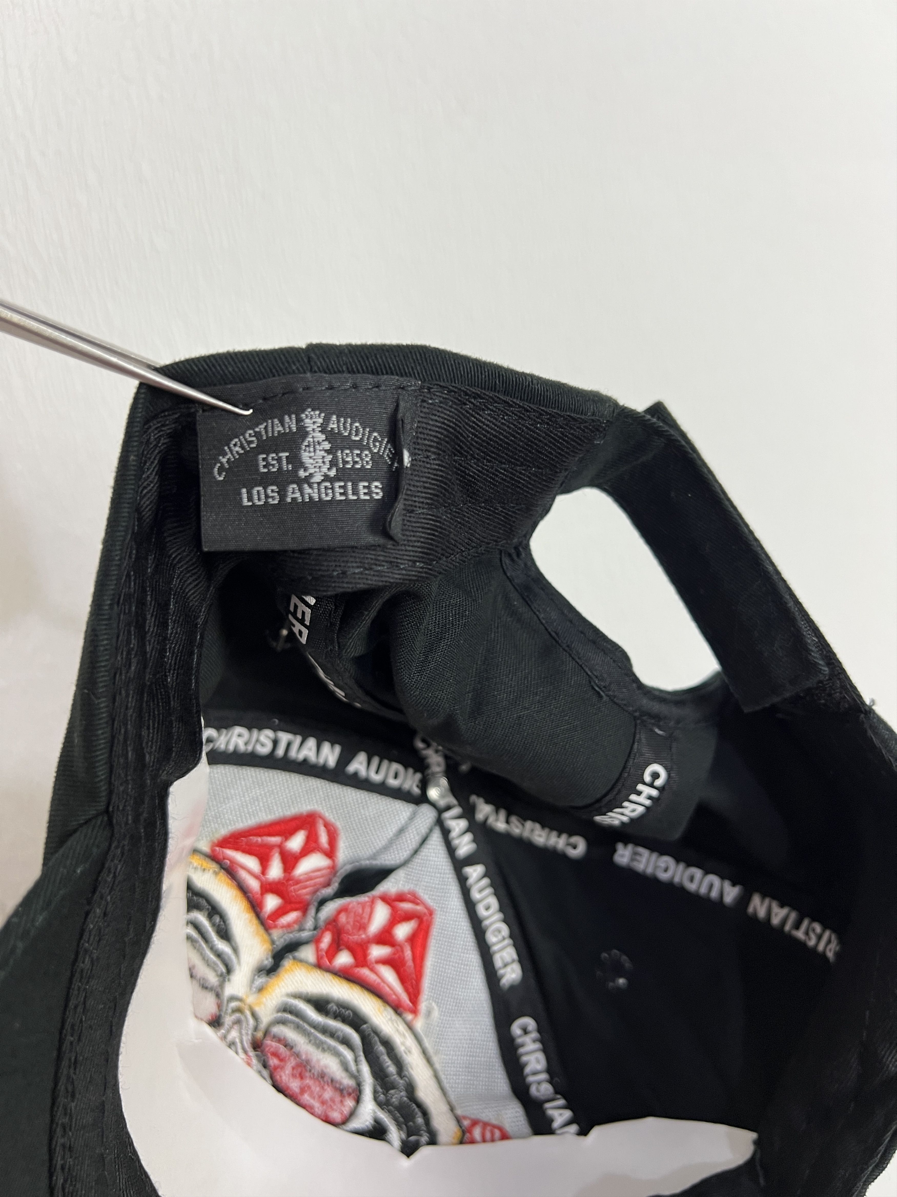 Ed Hardy Ed Hardy Cristian Audigier Cap Love Kills Slowly Skull Adult Size ONE SIZE - 8 Thumbnail