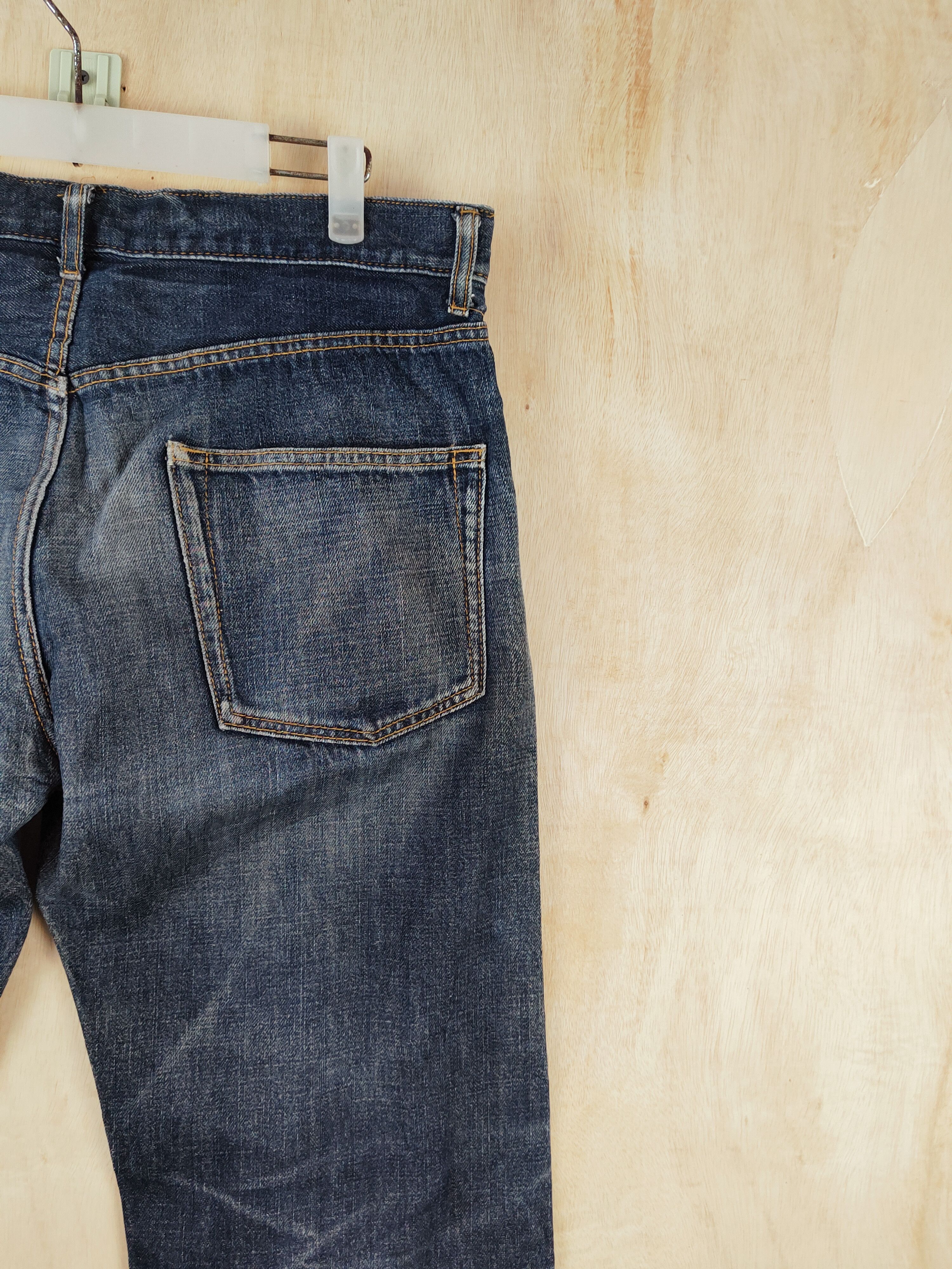 Japanese Brand Japanese Brand Blue Black Distressed Ripped Jeans #S2654 Size US 34 / EU 50 - 10 Thumbnail