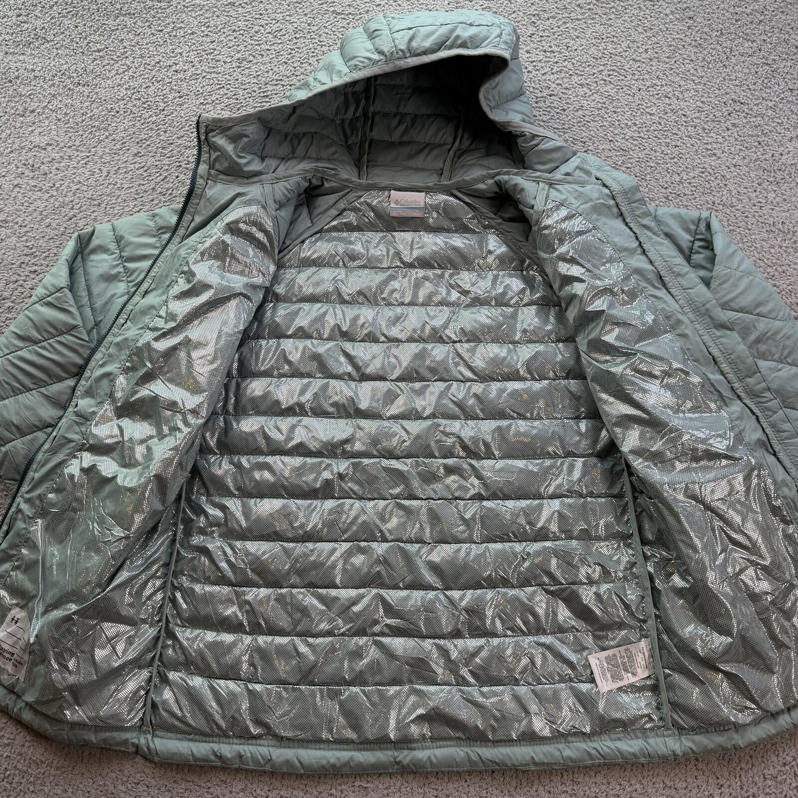 Columbia Columbia Omni Heat Hooded Puffer Jacket Youth L 14-16 Green Size L / US 10 / IT 46 - 5 Thumbnail