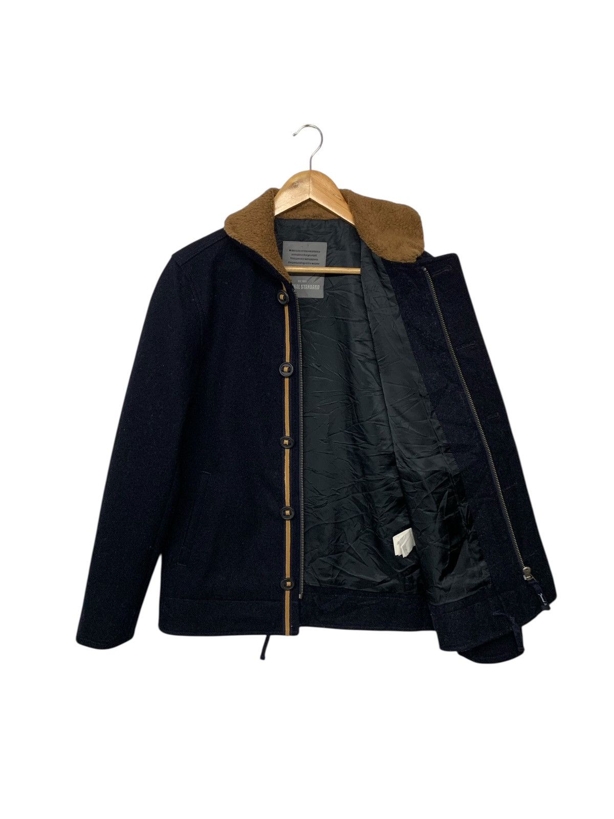 Designer × Journal Standard × Yohji Yamamoto Rare Japanese Journal Standard Zipper Down Wool Jacket Size US M / EU 48-50 / 2 - 3 Thumbnail