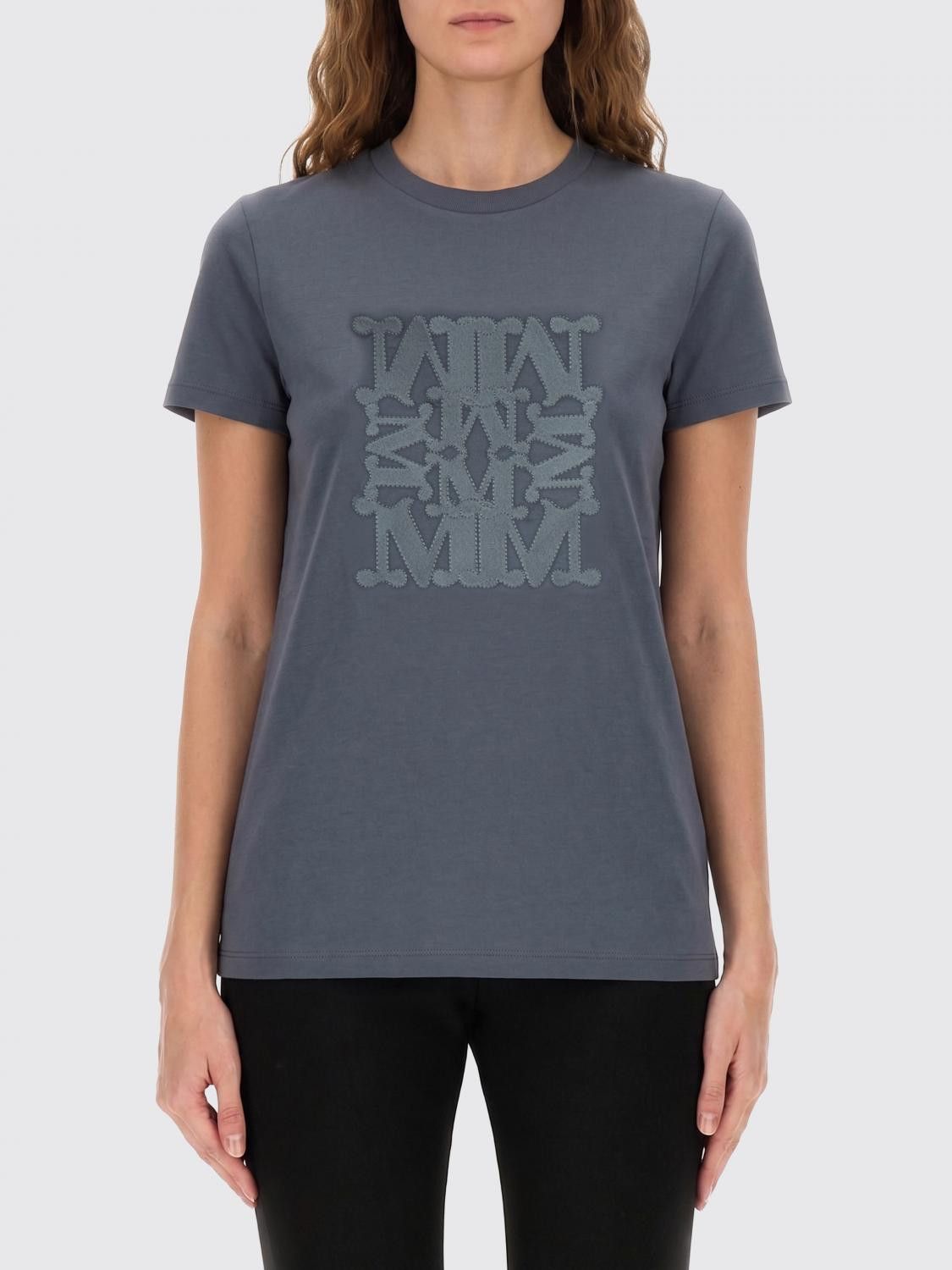 Max Mara Max Mara T-Shirt Woman Grey Size S / US 4 / IT 40 - 1 Thumbnail