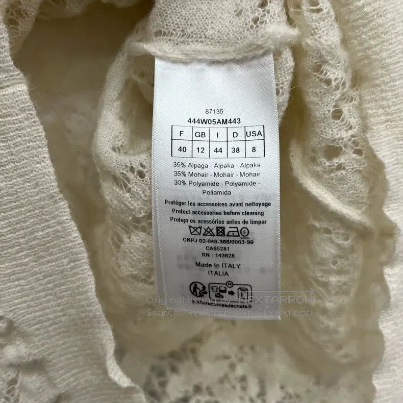 Dior Dior Beige lace cardigan coat Size S / US 4 / IT 40 - 5 Thumbnail