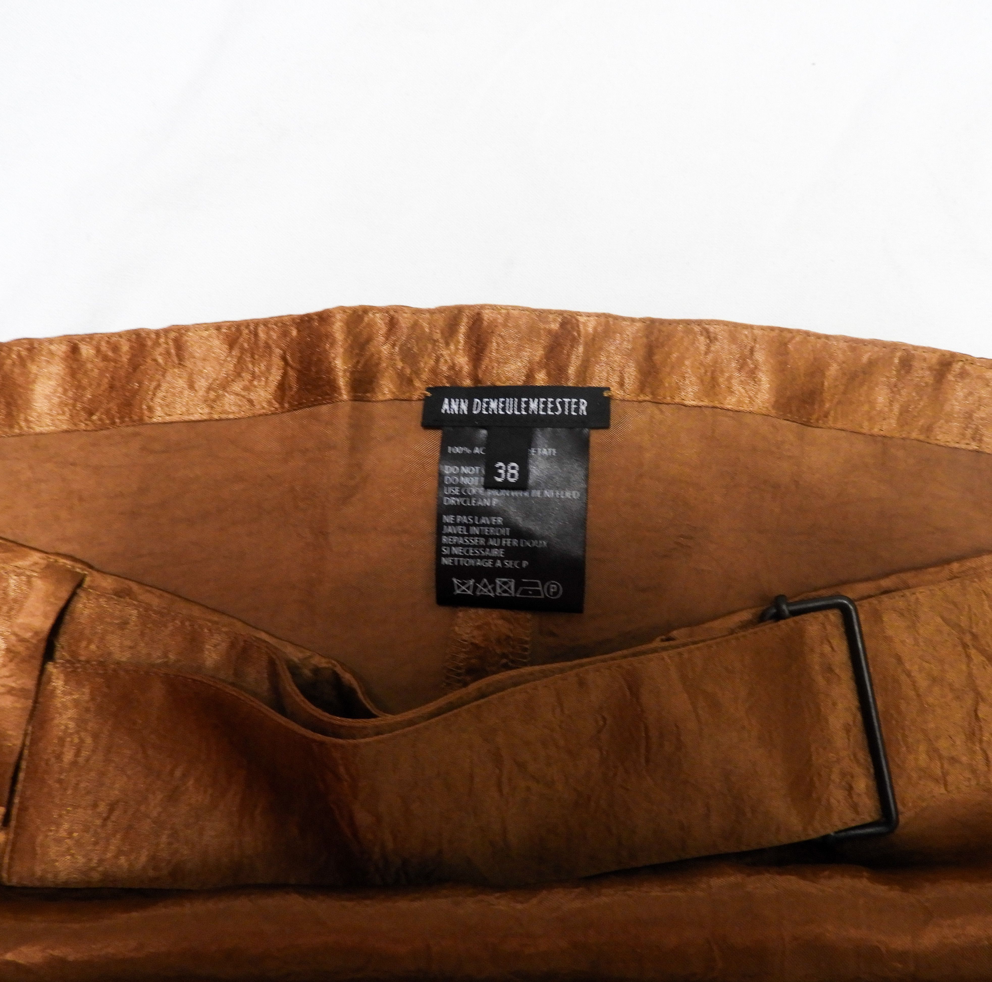 Ann Demeulemeester Brown Ann Demeulemeester midi skirt Size 26" / US 2 / IT 38 - 5 Thumbnail