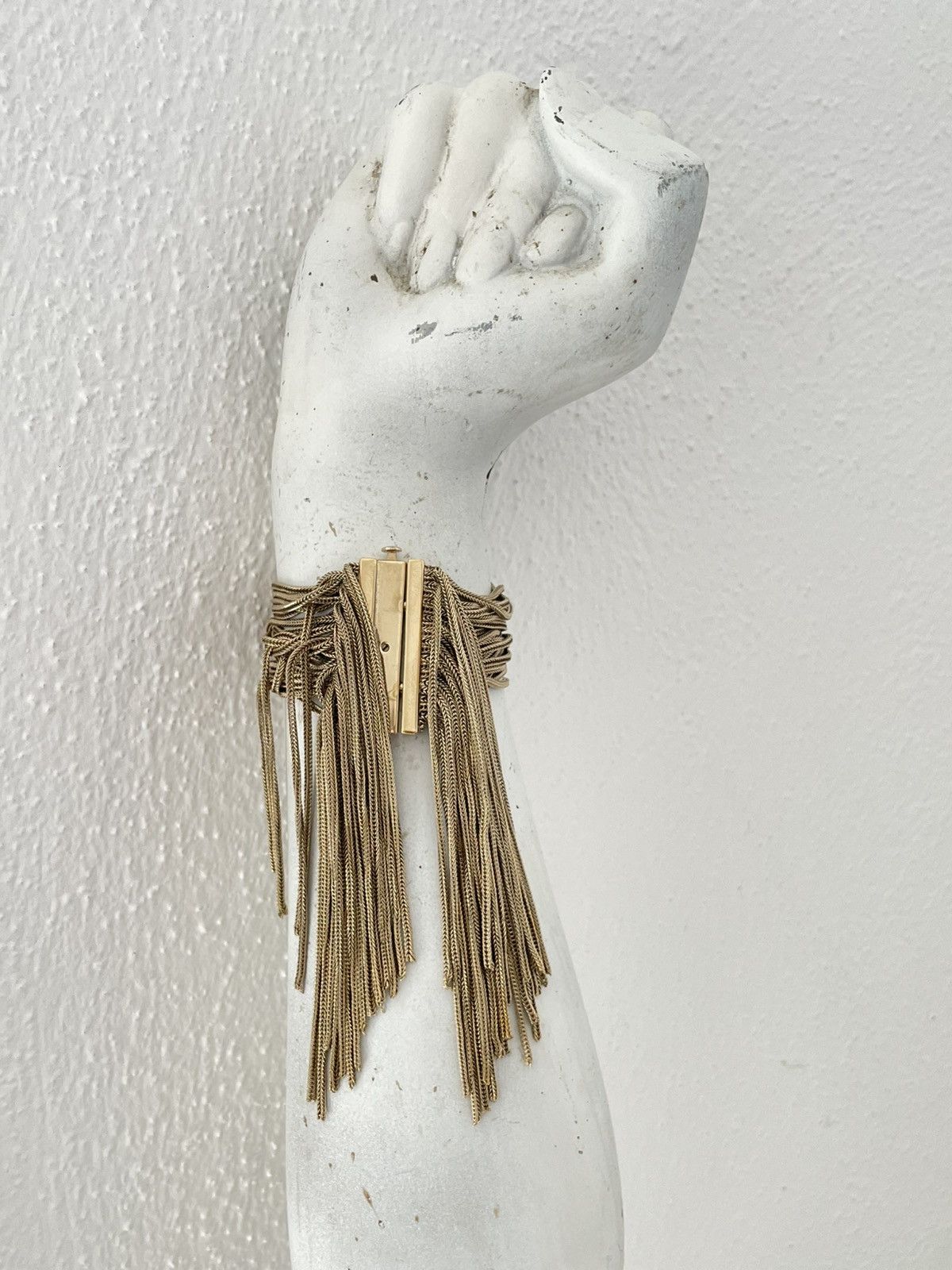 Helmut Lang Helmut Lang 90s Gold Chains Bracelet Size ONE SIZE - 1 Thumbnail