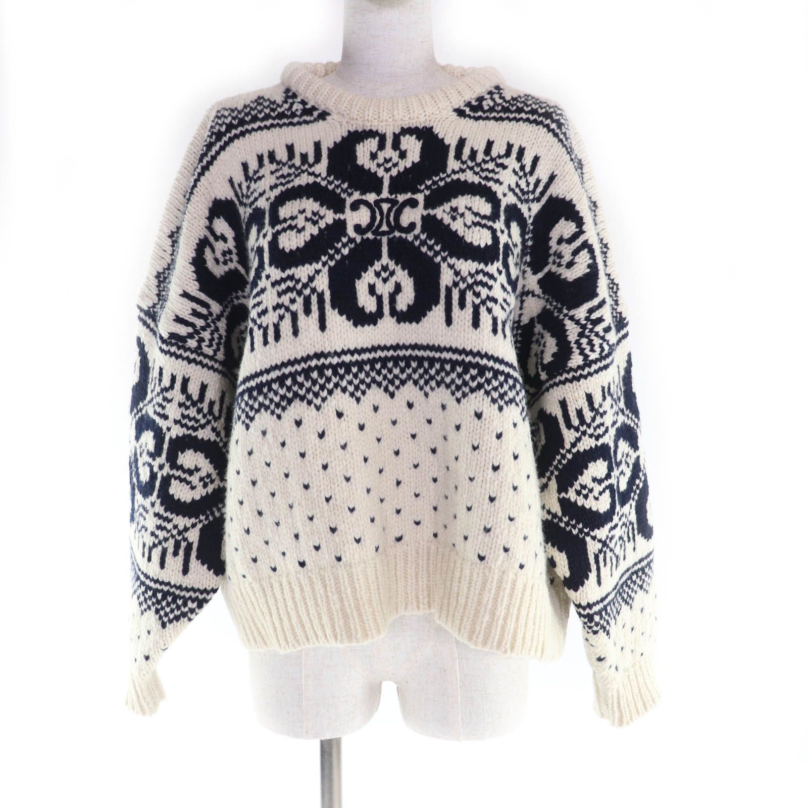 Celine Celine Celine Wool Knit Others Tops 2ADLR888Z01MA DUTY FREE for USA Size ONE SIZE - 1 Thumbnail