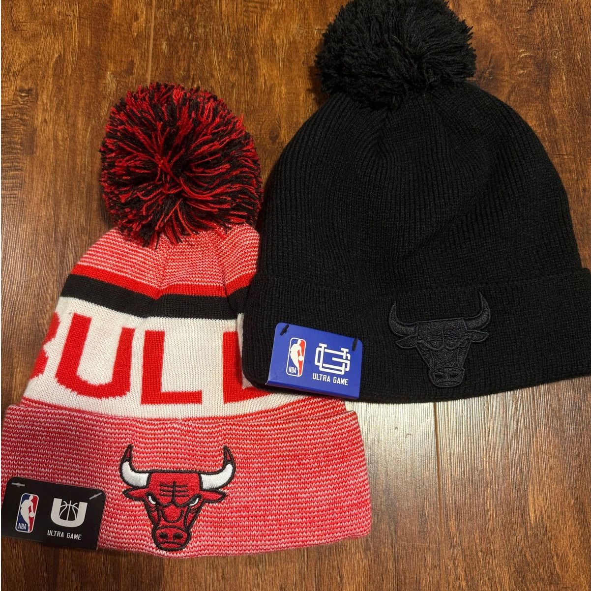 NBA Chicago Bulls NBA Ultra Game Beanie Hat Bundle of 2 Size ONE SIZE - 1 Thumbnail