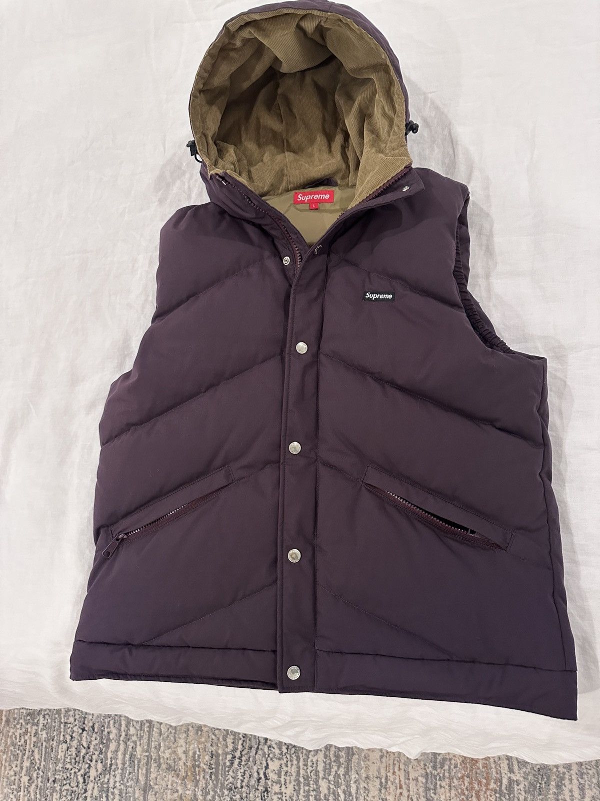 経典ブランド supreme VEST Hooded Hooded Down ダウンベスト Vest DOWN ジャケット/アウター