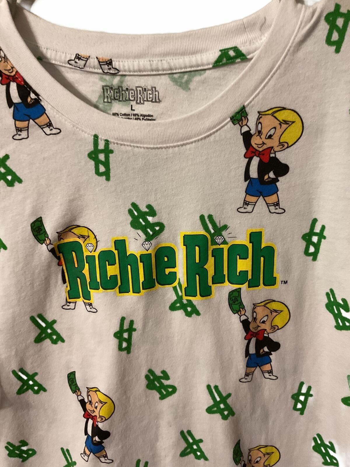 Other Richie Rich Graphic T-Shirt with Dollar Sign Print Size ONE SIZE - 3 Thumbnail