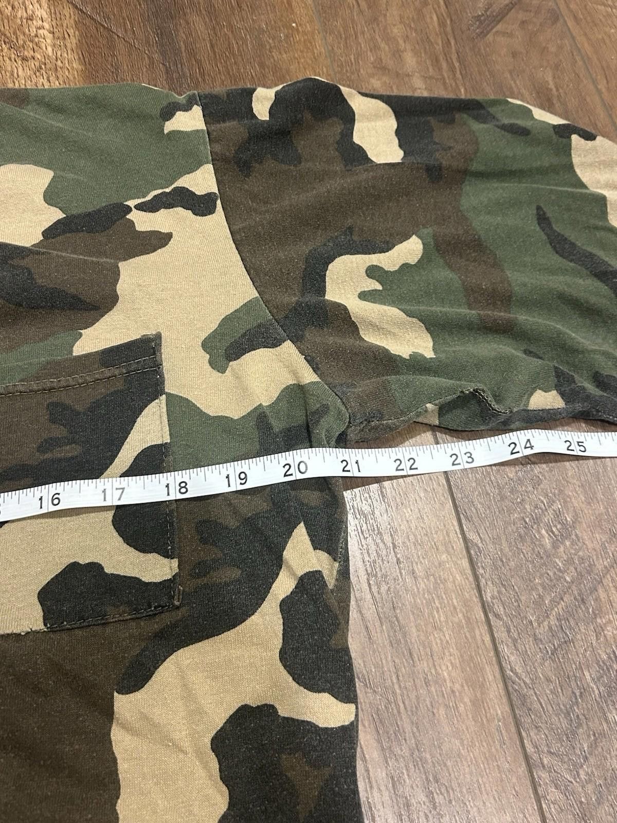 Vintage VTG 80s 90s Camo Boxy Blank Pocket L/S Tee T-Shirt Mens M Size US M / EU 48-50 / 2 - 6 Thumbnail