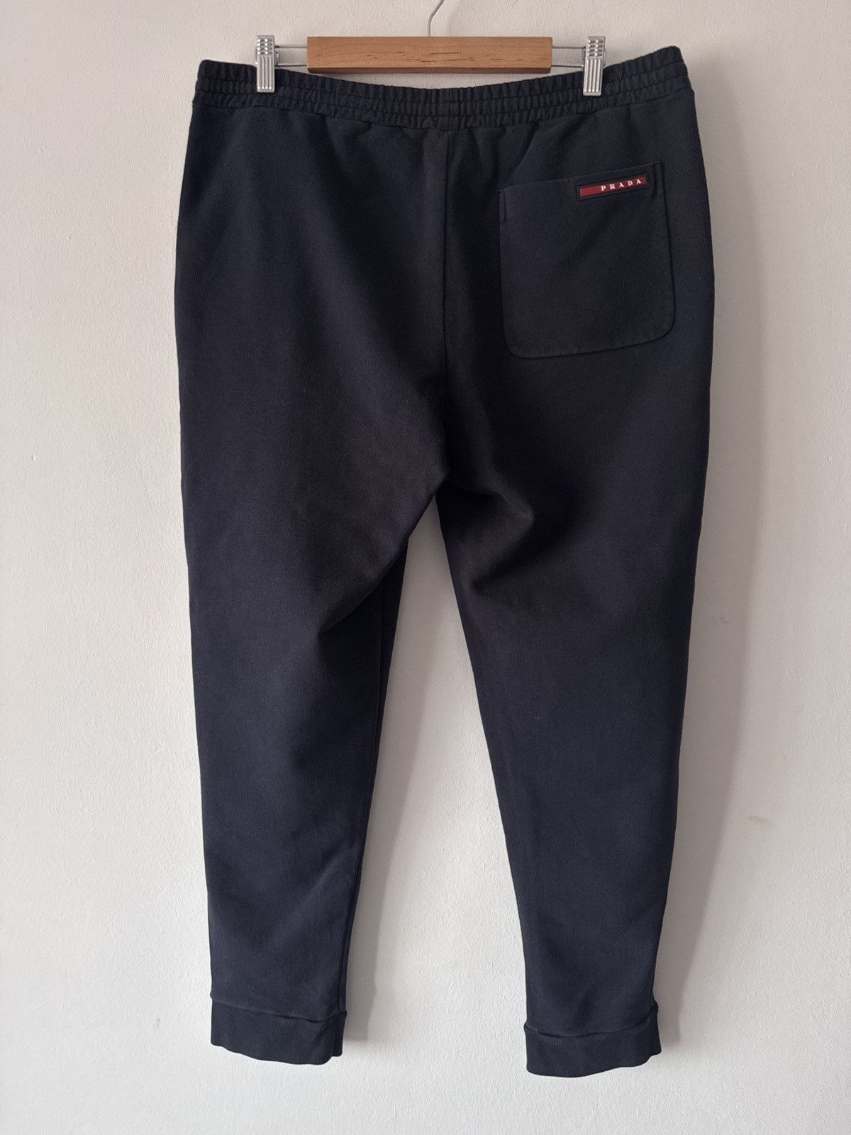 Prada 🔥🔥 Prada Red Tab Navy Cotton Sweatpants Size US 36 / EU 52 - 1 Thumbnail